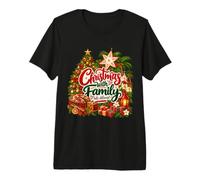 Christmas with Family Hits Different | Holiday Design Premium T-Shirt