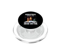 Christmas With My Irish Setter Dog Puppy Funny Xmas PopSockets PopGrip for MagSafe