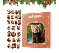 Christmas with Raccoons 2025 | 2D Acrylic Charm Decoration | 24 Days Animal Pendants - for Home Tree Christmas Car Wall Window Family