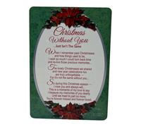 Christmas Without You Graveside Keepsake Card