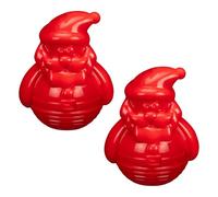 Christmas Wobbler - Santa - Pack of 2 - Great Way to Give Your Pooch Festive Food Over Christmas - Fill With Their Favourite Treats and Watch as They Find Them