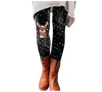 Christmas Women's Leggings Printed Patterns Pilates Tights Skinny Pants Leggings Patterned Casual Printed Long Winter Pants Christmas Santa Party Snowman Yoga Patterned Yoga Gym Fitness Running