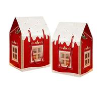 Christmas Wonderland Cottage Gift Box, GingerbreadHouse Boxes, Christmas Cookie Boxes, 3DPopUp ChristmasS House -Box For Holiday Party, Cookie Candy Packaging, Festive Goodie Decorations