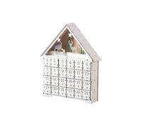 Christmas Wooden Advent Calendar with 24 Storage Drawers,2025 Lighted Countdown Christmas Calendar Decoration,Xmas Countd to