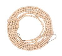 Christmas Wooden Beads - 3.66 Metres for Tree Decorations, Bead Garland for the Christmas Tree - For Outdoor Indoor Home Cupboard Season All Year Round Holiday Wedding Festival