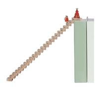 Christmas Wooden - Countdown Calendar Christmas Sign Stairs | Countdown to Christmas Wooden Sign, Santa Climbing Stairs Home Decor, Christmas Decorations