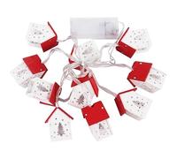 Christmas Wooden House LED String Light, Xmas Tree Hanging Ornaments
