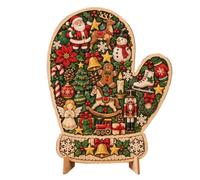 Christmas Wooden Puzzle - Seasonal Jigsaw Toy | Festive Desk Display | Construction Offers A Shared Project And Finished Showcase For Living Rooms, Bedrooms, Studies, Apartments And Offices