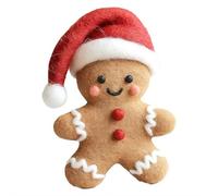 Christmas Wool Felt Santa Claus,Felted Santa Claus bear Rabbit Gingerbread Man Critter Ornament,Great as Christmas Home Decor, Unique & Funny Gift,for DIY Garlands Home Decoration（Finished product）