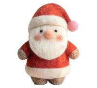 Christmas Wool Felt Santa Claus,Felted Santa Claus bear Rabbit Gingerbread Man Critter Ornament,Great as Christmas Home Decor, Unique & Funny Gift,for DIY Garlands Home Decoration（Finished product）