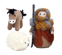 Christmas Wool Felt Toy - Shepherd Wool Craft Kit - Beautiful Festive Crafts Decorations for the Whole Family
