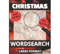 Christmas Word Search: 3200 Merry Words | 155+ Large Print Holiday Puzzles with Solutions for All Ages