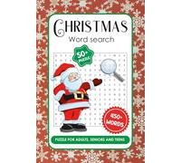 Christmas Word Search for Adults and Seniors: 50+ Festive Puzzles: Large Print Holiday Fun for Teens & Families | 450+ Words | Perfect 6"x9" Travel Size