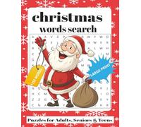 Christmas Word Search For Adults Large Print: Large Print Christmas Word Search with 1155+ Hidden Words • A Fun Holiday Activity Book