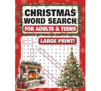 Christmas Word Search For Adults: Large Print Word Puzzles for Stress Relief and Holiday Relaxation | 50+ puzzles 110 pages containing 800+ words ... Solutions Included