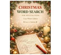 Christmas Word Search for Adults & Teens - Cozy Winter Edition: Relaxing Holiday Puzzles That Are Easy on the Eyes, Not on the Brain