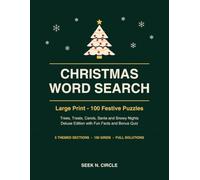 Christmas Word Search Large Print: 100 Festive Holiday Puzzles for Adults & Seniors with Easy-to-Read Grids and Full Solutions