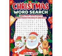 Christmas Word Search: Large Print Word Search Puzzle Book For Adults And Kids