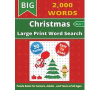 Christmas Word Search Puzzle Book: 50 Joyful Puzzles and 40 Words per Puzzle - Great for People of All Ages