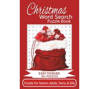 Christmas Word Search Puzzle Book: Word Searches with Easy to Read Print | 6x9 inches, 110 pages | 50+ puzzles... Gift for Vacations, Holidays, and Free time