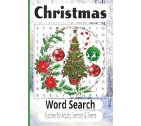 Christmas Word Search Puzzle Book: Word Searches With Easy To Read Print About Christmas, Holidays, Winter Activities And More / Great For Adults, ... Inches, 110 Pages /50+ Puzzles With Solutions