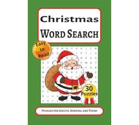 Christmas Word Search Puzzle Book: Word Searches with Easy to Read Print about Foods, Food Lovers, Foodie and More | 6x9 inches, 60 pages | 30 Puzzles _ Gift for Vacations, Holidays and Free Time