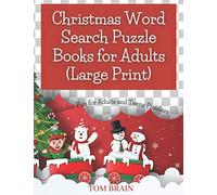 Christmas Word Search Puzzle Books for Adults (Large Print): Holiday Fun for Adults and Teens Puzzlers