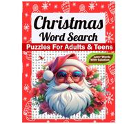 Christmas Word Search Puzzles for Adults & Teens: Large Print Holiday Word Searches Featuring Festive Themes, Cozy Winter Vocabulary, and Relaxing Puzzle Challenges.