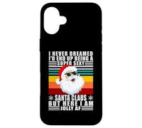 Christmas Work Party Department Store Santa Claus Jolly AF Case for iPhone 16 Plus