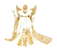 Christmas Workshop 12" Gold & Cream Tree Top Angel