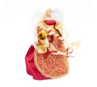 Christmas Workshop 12" Red Tree Top Angel