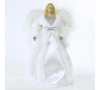 The Christmas Workshop 12" White Tree Top Angel, White