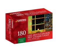 Christmas Workshop 180 LED Net Chaser Lights - Multi Coloured
