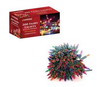 The Christmas Workshop 75280 200 Multicoloured Christmas Tree Lights/Static Decorative LED Fairy Lights / 22.9m Length/Indoor & Outdoor Christmas Decorations