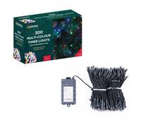 Christmas Workshop 300 LED Battery Operated Timer Light - Multi Colour