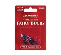 Christmas Workshop 4X Replacement Fairy Bulbs (Colour - 2.5V 0.33W)
