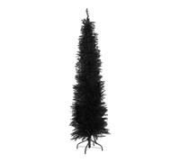 The Christmas Workshop 70630 6ft Slimline Black Artificial Indoor Decoration | Includes Metal Christmas Tree Stand | 560 Tips