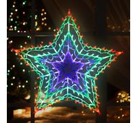 Christmas Workshop Multi Colour LED Star Silhouette