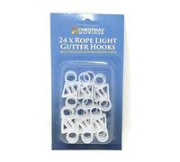 Christmas Workshop Rope Light Gutter Hooks 24/PK