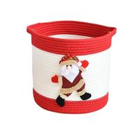 Christmas Woven Basket, Rope Laundry Basket for Christmas | Food Organizer for Parties | For Birthday Men Easter Food Chocolate Snack Fruit Valentine's Day Holiday