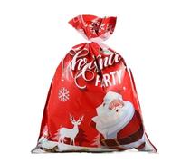 Christmas Wrap Bags 5/10Pcs Christmas Wrapping Drawstring Bag Merry Santa Claus Gifts Extra Large Size Cookies Candy Bags(44X57CM A,5pcs)
