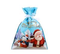 Christmas Wrap Bags 5/10Pcs Christmas Wrapping Drawstring Bag Merry Santa Claus Gifts Extra Large Size Cookies Candy Bags(24X32CM A,5pcs)