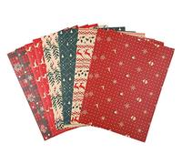 Christmas Wrapping Paper,12 Sheets Xmas Gift Wrapping Paper with 12 Tags,6 Patterns Design Xmas Kraft Paper,for Christmas Gift Boxes,Xmas Gift Bags Packing,50Cm X 70Cm