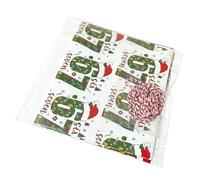 Christmas Wrapping Paper 2 Pieces Thick Packaging for Decorations 67 Patterns Easy to Use Tool Decorative Gift Accessory Home Gift Wraps 19.6 x 35.4 Inches