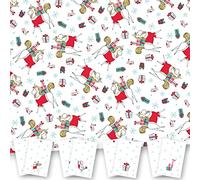 Christmas Wrapping Paper. 8 XL Sheets (50 x 70cm). Christmas Unicorn Design. Gift Wrap Pack with Matching Tags. Cutting Grid on Reverse. Printed in UK. by Absolutely Yours.