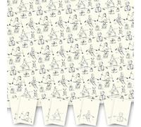 Christmas Wrapping Paper. 8 XL Sheets (50 x 70cm). Pencil drawn Snowmen Design. Gift Wrap pack with matching Tags. Cutting grid on reverse. Printed in UK. By Absolutely Yours.