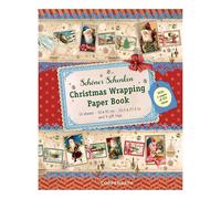 Christmas Wrapping Paper Book - Coppenrath Christmas Tree Design - 10 Festive Gift Wrap Sheets Travel-Friendly - Large 50x70cm Each Sheet