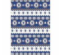 CHRISTMAS WRAPPING PAPER CHELSEA FC CHRISTMAS WRAP FOR GIFTS FOOTBALL 2 SHEETS 2 TAGS WRAP