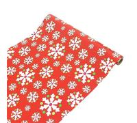 Christmas Wrapping Paper Christmas Kraft Paper 1 Roll -17x118 Inch-Red Snow Design Wrapping For Holiday,present For Xmas Day