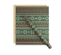 Christmas Wrapping Paper Christmas Wrapping Paper Art Aesthetics Floral Sweater Pattern Packaging Paperkraft Flower Present(Color 3)